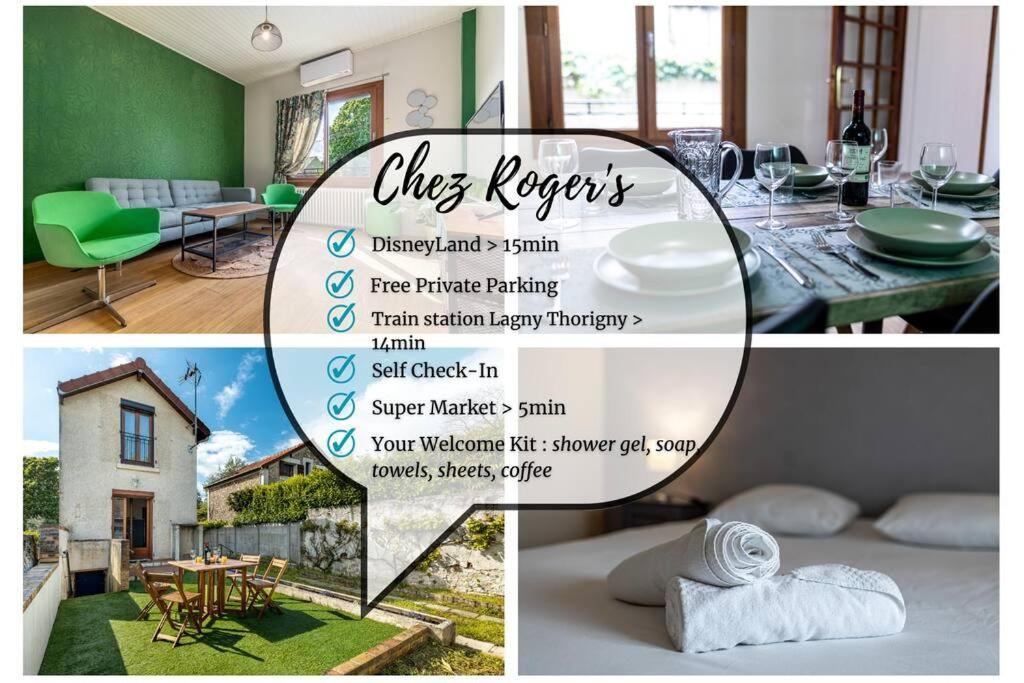 Chez Roger'S 12Min Disneyland Maison Individuelle 70M2 Villa Conches Kültér fotó